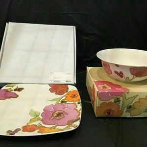 Lenox Floral Fusion Square Serving Platter & Bow